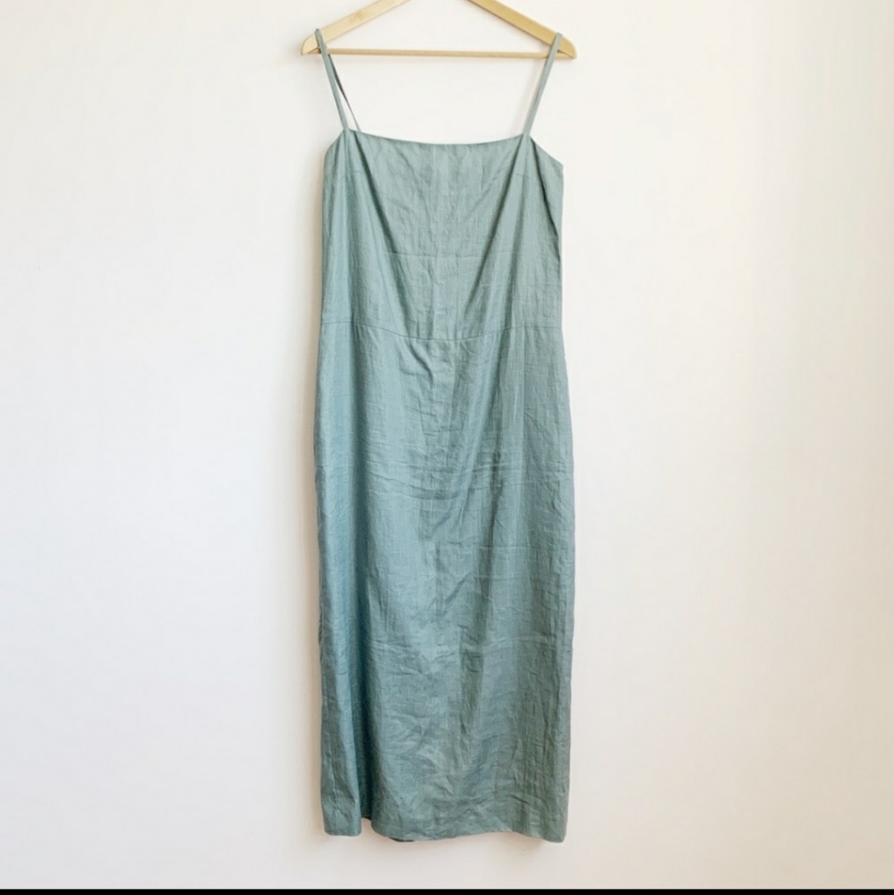 calvin klein 1990s minimalist midi dress